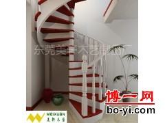 阁楼楼梯 防腐木围栏 