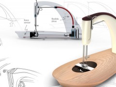 应用力传感技术、传动轴重新设计的缝纫机