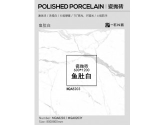 800x800瓷抛砖POLISHED PORCELAIN 鱼肚白图2