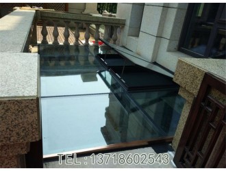建造北京玻璃式的阳光房 封天井装电动天窗图1