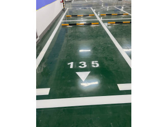 南京地下车库停车场停车位划线-达尊道路标线划线图1